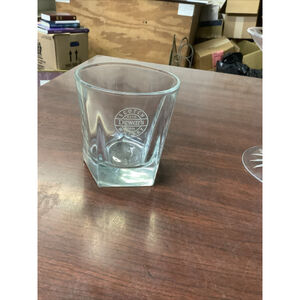 Dewars Scotch Whiskey Rocks Glass Thick Pentagon Shap Base Libbey Dura Tuff USA